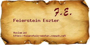 Feierstein Eszter névjegykártya